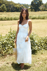 Porcelain Princess Maxi Dress White