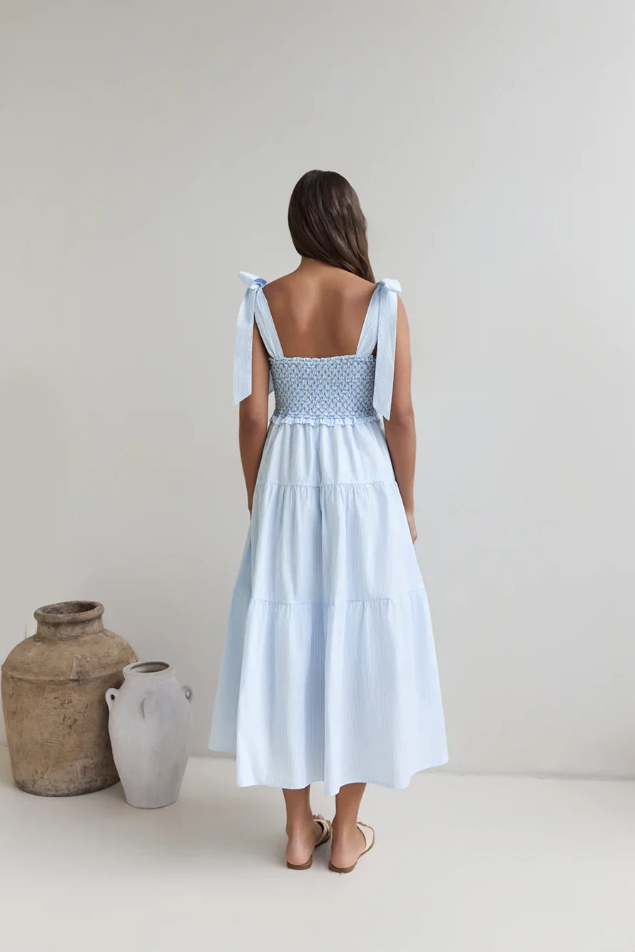 So Far So Long Maxi Dress Blue