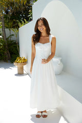 Wandering Soul Maxi Dress White
